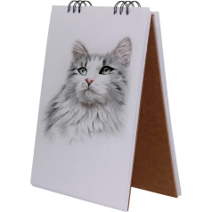 ZMCYN A4 Sketch Book with 120 Blank Pages (60 Sheets) Sketch Pad and Drawing Notebook for Children and Adults, Spiral Bound Art Book with Drawing Paper Suitable for Painting and Potrait