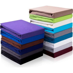 Hometex Premium Textiles Topper Fitted Sheet, Fitted Sheet for Topper 125 g/m2 - Ideal for Box Spring Bed, Topper Oeko-Tex® Standard