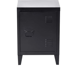 Homy Casa Small Storage Cabinet, Steel Cabinet, Filing Cabinet, Freestanding Cabinet with 4 Sturdy Metal Legs and Scratch-Resistant Powder-Coated Surface, Compact and Yet Spacious, Black, 30 x 40 x 57 cm