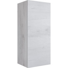 Mama Store Atena Wall Cabinet Reversible Oak White with Push and Pull Door Opening Wood Material Large