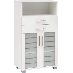 Schildmeyer Niko 105652 Midi Cupboard, White, 59.8/32.6/110.5 cm