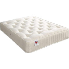 Bed Centre , 12.5-matt-50 Moonlight Orthopaedic Mattress with Additional Support Functions, Polyester Blend, White, 200 x 150 x 28 cm