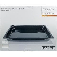 Gorenje 242135 Original Baking Tray, Grease Pan, Grease Pan Tray, Combination Tray, Grill Pan, Grease Pan Tray, Oven Tray, Frying Tray, Universal Pan, 456 x 360 x 54 mm, AC016 XXL Oven Cooker Oven