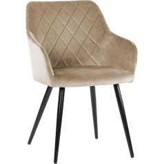 Exitodesign Milton Upholstered Chair - Padded Chair - Dining Room Chairs - Office Chair - Kitchen Living Room - Comfortable Practical - Durable Material - Room Decoration Living Room - 54.5 x 59 x 83