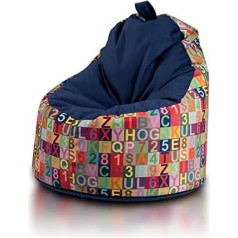Ecopuf Yoko Modern Bean Bag Plush Microfibre Bean Bag with Removable Cover and Carry Handle
