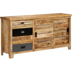 Vidaxl Solid Mango Wood Sideboard 160 x 40 x 80 cm Chest of Drawers Sideboard Highboard