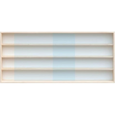 Alsino V-07.120 Wooden Display Case with Discs for Storage of Gemstones Model Cars Length 40 cm - 150 cm