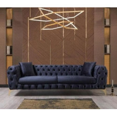 Jv Möbel Chesterfield 3 Seater Sofa Luxury 3 Seater Couches Blue Sofas Velvet New Couch