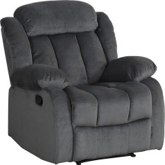 Sunset Trading SU-LN550-108 Madison Lounger - Anthracite with Blue Undertones