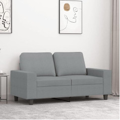 Lapooh 359383 2-Seater Sofa, Light Grey, 120 cm Fabric, Lounge Sofa, Sofas & Couches, Relax Sofa, Couch for Living Room, Couch with Sleep Function