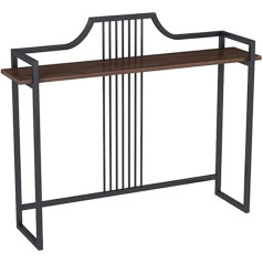Eeshha Konsolentisch Beistelltische Konsolentisch, Beistelltisch mit Massivholzplatte, hoher Sofa-Eingangstisch, Flur-Wandtisch mit stabilen Metallbeinen – Design für Wohnzimmer, Schlafzimmer, Küche, Beiste