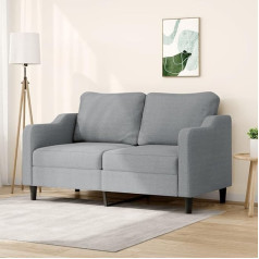 ZEYUAN 2-Sitzer-Sofa Hellgrau 140 cm Stoff, Loungesofa, Sofas & Couches, Relaxsofa, Couch für Wohnzimmer, Couch Mit Schlaffunktion - 359359