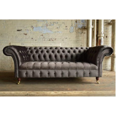 Jvmoebel Chesterfield Design Luxury Upholstered Sofa Couch Seat Set Leather New Sofas # 200
