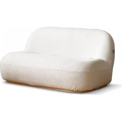 Macium Sofas for Living Room Lamb Velvet Sofa Nordic Simple Living Room Light Luxury Small Flat Double Cream Sofa Bedroom Leisure Sofa Home Cinema Sofa