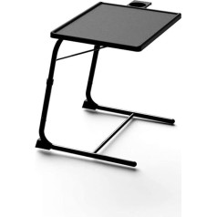 Nachttisch, C-förmiger Sockel, Laptop-Schreibtisch, Heimbüro, fauler Nachttisch, tragbarer Beistelltisch, klappbare Halterung, mobiler Tisch, Laptop-Tisch, leicht und flexibel, Gästezimmer,