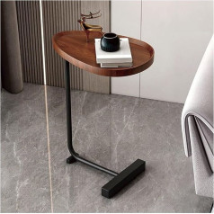 Sepkus Satztische, runder Couchtisch mit Holzschreibtisch und stabilem Metallrahmen, moderner Couchtisch, Nisttische für Wohnzimmer, Schlafzimmer, leicht zu bewegen