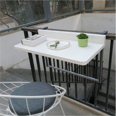 Durags Beistelltische für den Außenbereich, Balkontisch, schwebende Regale, Balkon-Hängetisch mit Verstellbarer Höhe, tragbarer Balkon-Stehtisch für Geländer, schwebende Wandschreibtische für den A