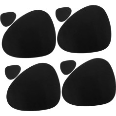 Ounona Set of 4 Leather Placemats for Kitchen Dinner Supply Table Coaster Set Washable Table Mat Car Decor Insulated Cushion Table Decoration Trolley