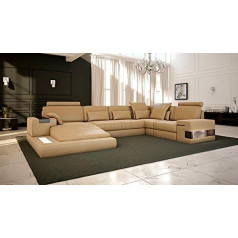 Bullhoff By Giovanni Capellini Hamburg Wohnlandschaft XXL Leather Brown U Shape