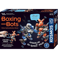 KOSMOS 621162 Boxing Bots - The Robot Duel, Toy Robot for Children from 10 Years, with Joystick and Hydraulic Technology that Control Robots, Experiment Box for Children from 10 Years