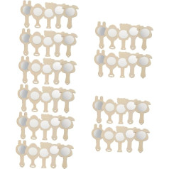 BESTonZON 50 Stück Kleiner Holzspiegel Holzspielzeug Handspiegel Aus Holz Unfertige Holzspiegel Holz Selber Machen Spielset Aus Holz Unfertige Spiegelrahmen Kind Handheld Acryl Schmücken