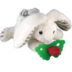 RaZbaby Razbuddy Razberry Baby Pacifier Holder with Removable Toy 0m+ BPA Free Rabbit