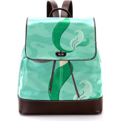 Personalisierte Schultaschen Büchertaschen für Teenager, Meerjungfrau, Meerjungfrau, niedlich, Mehrfarbig, 27x12.3x32cm, Rucksack Rucksäcke