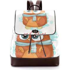 Personalisierte Schultaschen Büchertaschen für Teenager, niedliche kleine Eule, Mehrfarbig, 27x12.3x32cm, Rucksack Rucksäcke