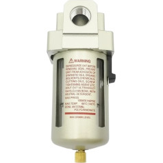 1 Stück AF4000-04 Mini-Serienfilter Pneumatischer Filter FRL Kompressorfilter Filter für Komprossor (Farbe: AF4000-04, Größe: Kupferfilter)