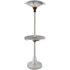 Tower T978521 Freestanding Patio Heater and Table 2000W Stainless Steel