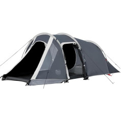 TIMBER RIDGE Tent 3 Person Blackout with Awning Camping Tent Waterproof 3000 mm 2-3 Man Tent Tunnel Tent Family Tent Festival Tent for Camping Travel Trekking Garden Grey