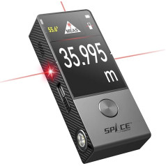 MiLESEEY D9 Pro Laser Rangefinder with Visual Alignment Display, 100 m Professional Laser Meter with IPS Touch Screen Interface, 14 Measuring Modes, P2P, Live Angle Display, App Sync