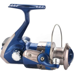 JTRHD Spinning Reel for Spin Fishing Smooth Powerful Spinning Fishing Reel Stainless Steel 5BB Freshwater Saltwater Ratio 5.1:1 for Freshwater Saltwater (Colour : Blue, Size : 6000)