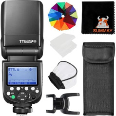 GODOX TT685IIO On-Camera TTL Flash for Olympus/Panasonic Cameras, 1/8000s High Speed Sync, Quick-Release Lock, TCM Instant Conversion, GN60 Manual Speedlite, 0.1-2.6s Recycle Time
