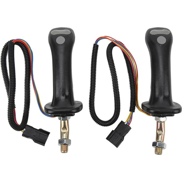 Joystick Grips, 2 Pieces 3 Button Excavator Joystick Grips 6 Pin Aluminum Alloy for Doosan DH DX150 215 225 300 370-9C