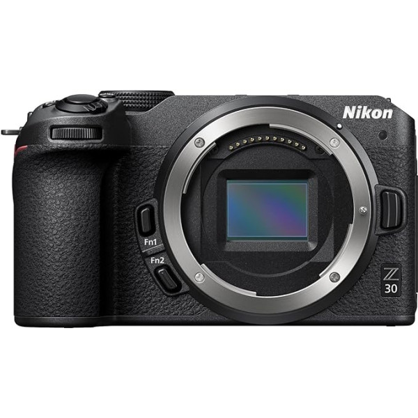 Nikon Z 30 Body (20.9 MP, 11 frames per second, hybrid AF with focus assistant, ISO 100-51,200, 4K UHD video with up to 125 minutes length), black