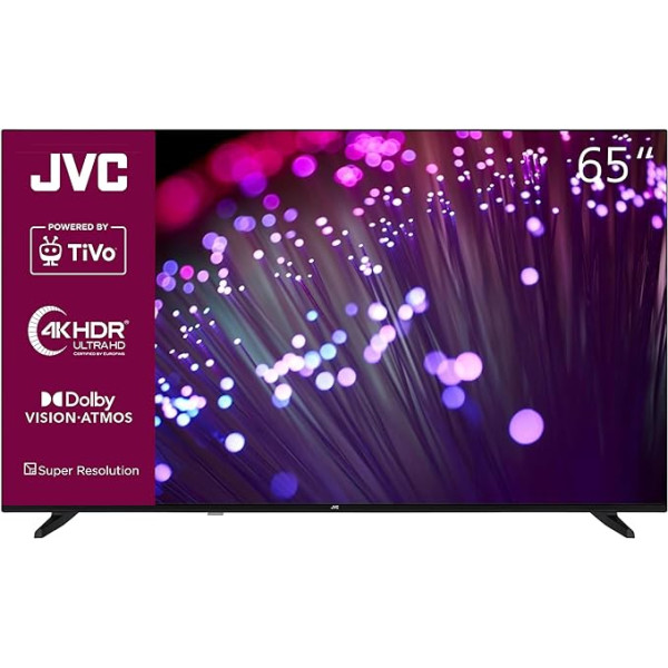 JVC 65 Inch TV/TiVo Smart TV (4K UHD, HDR Dolby Vision, Dolby Atmos, Triple Tuner, 6 Months HD+ Included) LT-65VU3455