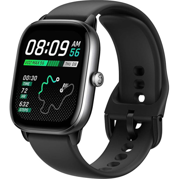 Amazfit GTS 4 Mini Smartwatch with Blood Oxygen and Heart Rate Monitoring, 5 Satellite Locating Systems, Over 120 Sports Modes, 5 ATM Waterproof, Alexa, Fitness Watch Compatible with iOS Android