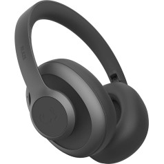 Fresh 'n Rebel Clam Blaze Bluetooth Headphones Over Ear with 80 Hours Playtime, Perfect Calling, Wind Noise Cancelling, Wireless, Quick Charge, Button Control, Ambient Sound Mode (Black)