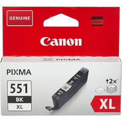 Canon Originaltinte CLI-551XL BK, Größe XL, Schwarz, Recyclebare Verpackung