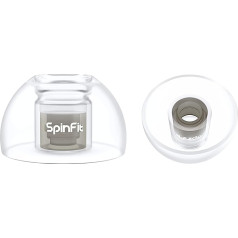 SpinFit Omni for True Wireless Earbuds & IEMs - XL - Patented Silicone Earplugs for Replacement (1 Pair) (3.7mm Nozzle Diameter)