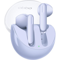 OPPO Enco Air3 Wireless Headphones, Bluetooth 5.3, Noise Cancellation, Wireless Charging, Low Latency, Large Capacity Battery, IP54 - Purple