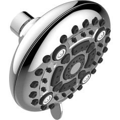 Aqua Earth Fixed Shower Head High Pressure Shower Head 6 Spray Settings 5