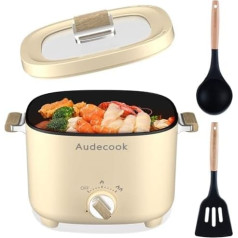 Audecook 2.5 L Electric Cooking Pot (Beige)