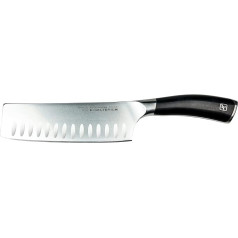 Rockingham Forge Equilibrium 16.5 cm First-Class Vegetable Knife / Nakiri Knife with German Steel Blade and Black Handle