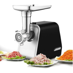 COOCHEER 5306b Professional Sausage Machine Meat Mincer Steel 3 kg Black