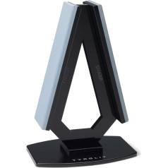 TYROLIT LIFE Whetstone - Grit 400/800 - High-Quality Knife Sharpener with Preset Grinding Angle - Acrylic Body