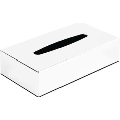 Chrome Rectangular Tissue Holder Colour: chrome.