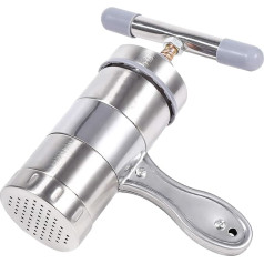 Nicoone Manual Noodle Maker Stainless Steel Noodle Maker Machine Portable Manual Operated Stainless Steel Pasta Maker Noddle Juicer Printing Machine