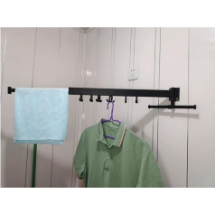NICLVY Wall Mounted Clothes Airer Folding Hanging Indoor Clothes Rack Clothes Rack